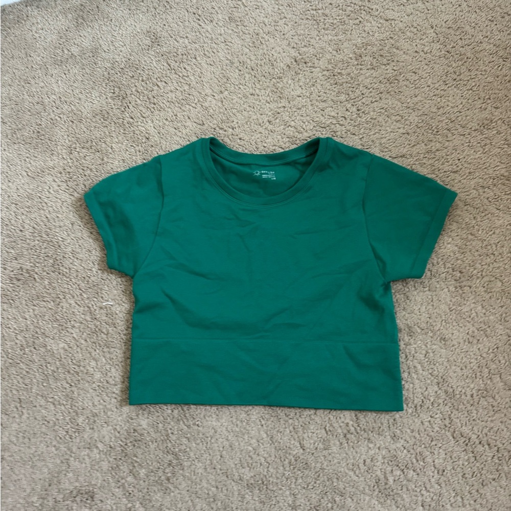 Emerald green aerie top